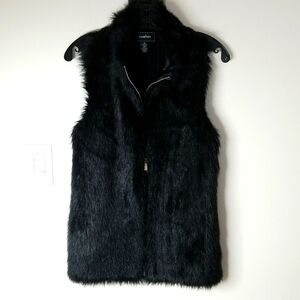 Confess Faux fur full zip Women's vest